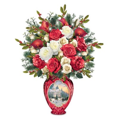 Thomas Kinkade Holiday Radiance Light Up Table Centerpiece