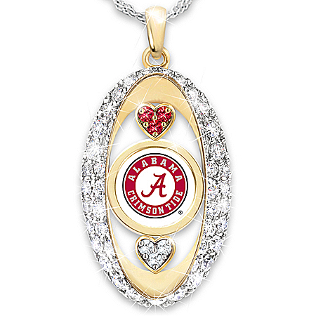 For The Love Of The Game Alabama Crimson Tide Pendant Necklace