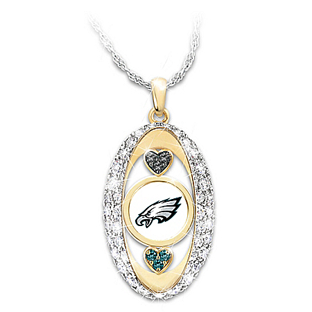 For The Love Of The Game NFL Philadelphia Eagles Pendant Necklace