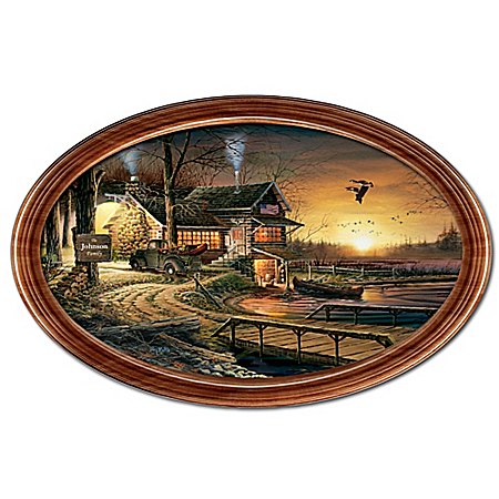 Sunrise Retreat Personalized Framed Collector Plate