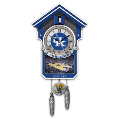 University Of Kentucky Wildcats College Basketball Cuckoo Clock