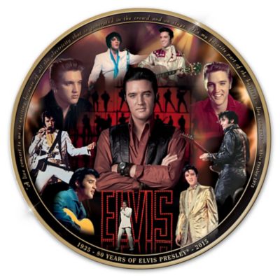 Elvis Presley 80th Anniversary Masterpiece Commemorative Collector Plate