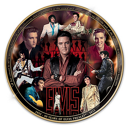 Elvis Presley 80th Anniversary Masterpiece Commemorative Collector Plate