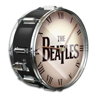 The Beatles Black Pearl Drum 12 Inch Wall Clock of Bradford Exchange