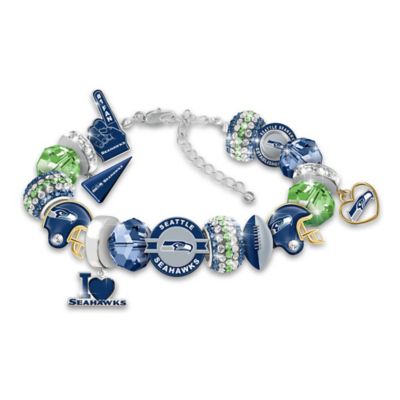 Fashionable Fan Seattle Seahawks NFL Charm Bracelet