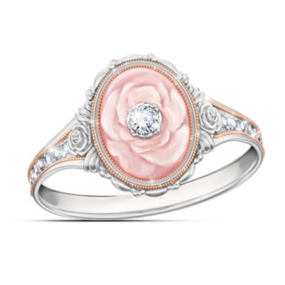 Downton Abbey-Inspired Lady Rose Quartz Womens Ring