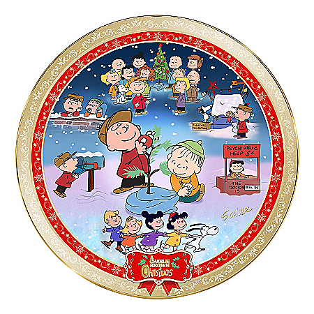 A Charlie Brown Christmas 50th Anniversary Collector Plate