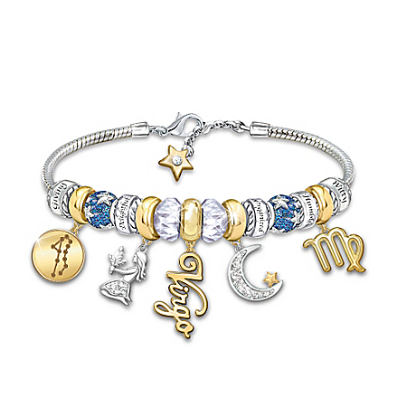 Zodiac Ultimate Charm Sterling Silver-Plated Bracelet