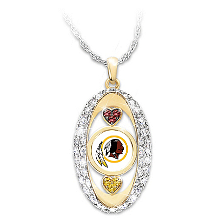 For The Love Of The Game Washington Redskins Pendant Necklace