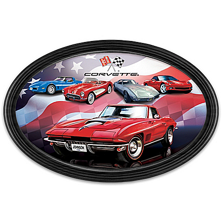 American Dream Car: Chevrolet Corvette Personalized Collector Plate