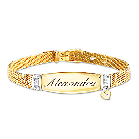 Love For My Daughter Personalized Diamond Bracelet