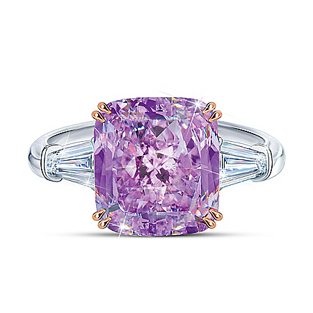 Rare Orchid Diamonesk 18K Rose Gold-Plated Ring