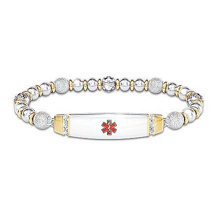 Medical Alert Prescription Personalized Womens Bracelet