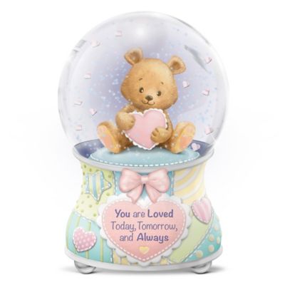 Precious Baby, You Are Loved Musical Glitter Globe