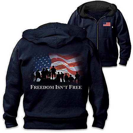 Freedom Isn't Free Mens Knit Hoodie
