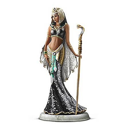 Cleopatra Goddess Of Egypt Mosaic Glass Sculpture