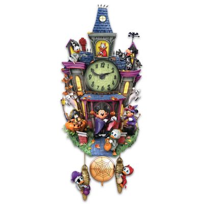 Disney Spooktacular Halloween Themed Illuminated Cuckoo Clock