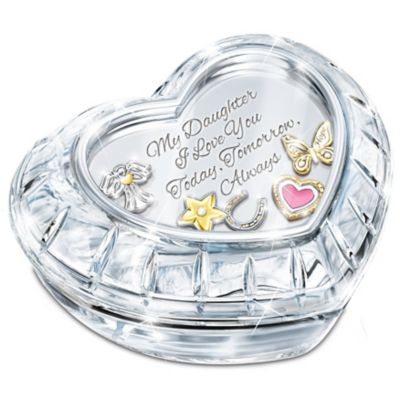 My Charming Daughter Crystal Music Box With Floating Charms