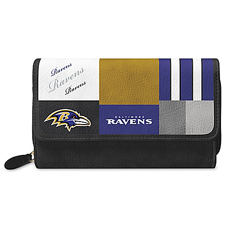 For The Love Of The Game NFL Baltimore Ravens Patchwork Wallet
