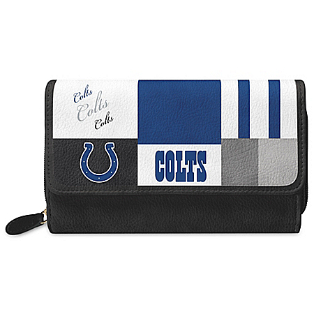 For The Love Of The Game NFL Indianapolis Colts Patchwork Wallet