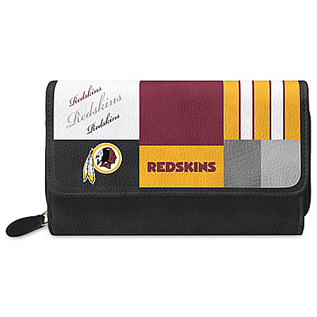 For The Love Of The Game NFL Washington Redskins Patchwork Wallet
