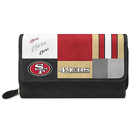 For The Love Of The Game NFL San Francisco 49ers Patchwork Wallet