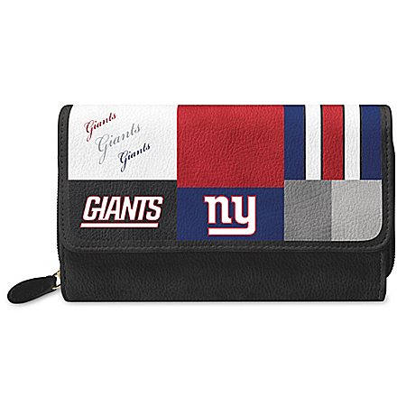 For The Love Of The Game NFL New York Giants Patchwork Wallet