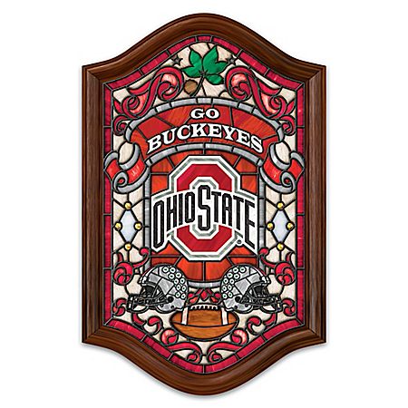 Ohio State University Illuminated Stained Glass Wall Decor