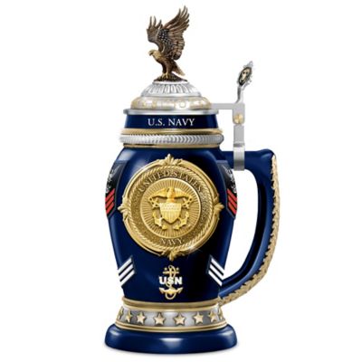 United States Navy Values Heirloom Porcelain Stein