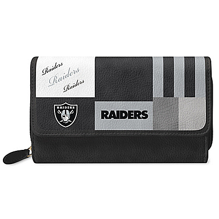For The Love Of The Game NFL Oakland Raiders Patchwork Wallet