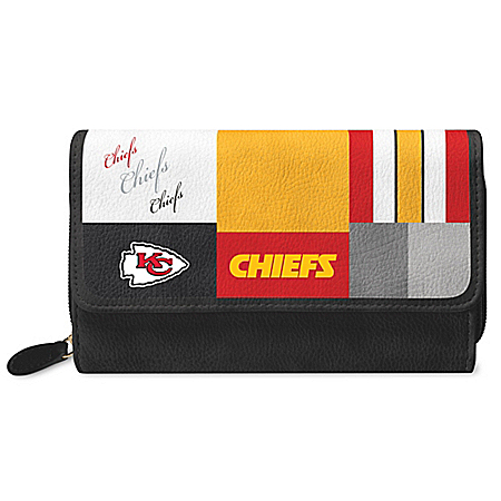 For The Love Of The Game NFL Kansas City Chiefs Patchwork Wallet