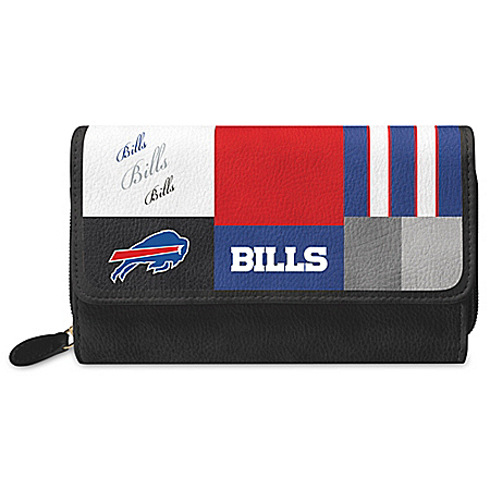 For The Love Of The Game NFL Buffalo Bills Patchwork Wallet