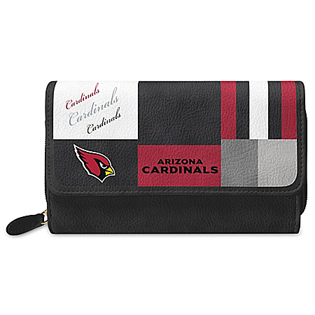For The Love Of The Game NFL Arizona Cardinals Patchwork Wallet