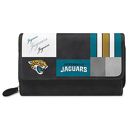 For The Love Of The Game NFL Jacksonville Jaguars Patchwork Wallet
