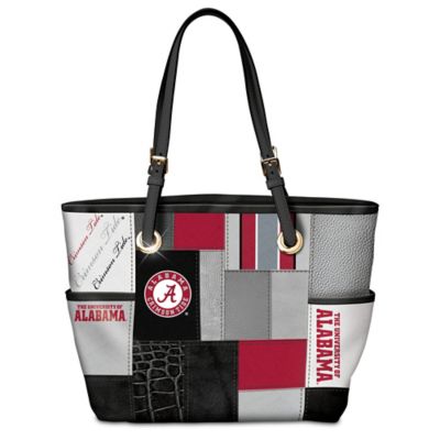Alabama Crimson Tide Patchwork Tote Bag