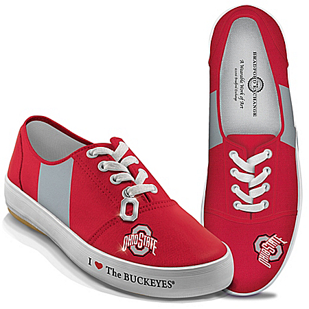 I Love The Buckeyes Ohio State Buckeyes Womens Shoes