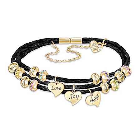 United By Love Personalized Family Birthstone Bracelet
