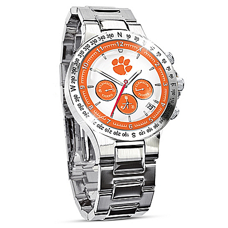 Clemson Tigers Collector's Stainless Steel Watch