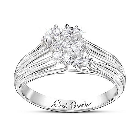 Manhattan Womens White Topaz Ring
