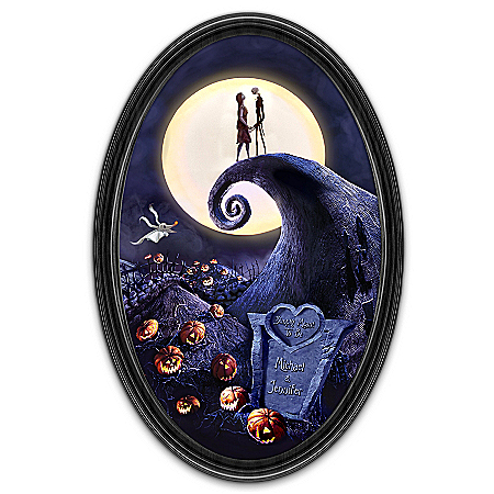 The Nightmare Before Christmas Simply Meant To Be Personalized Collector Plate