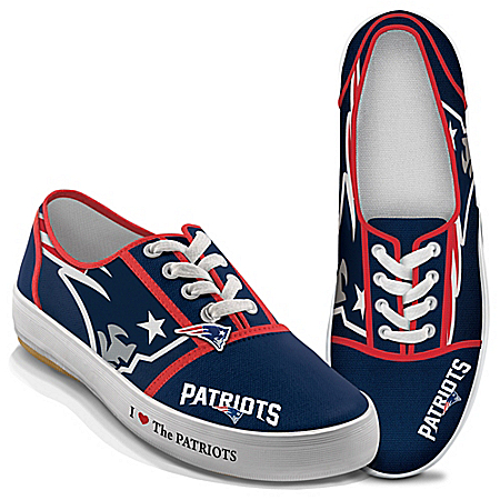 I Love The New England Patriots Officially Licensed NFL Womens Shoes