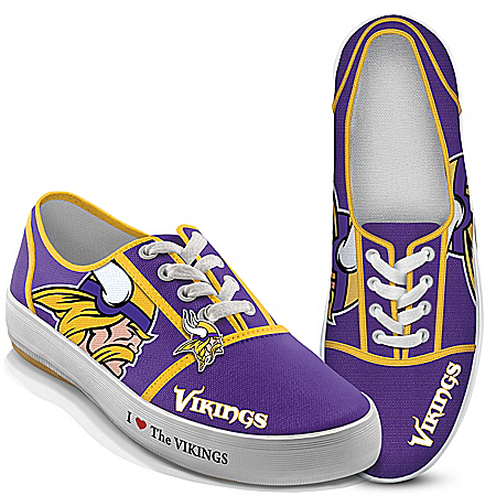 I Love The Minnesota Vikings NFL Womens Shoes