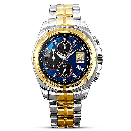 U.S. Army Mens Chronograph Commemorative Watch