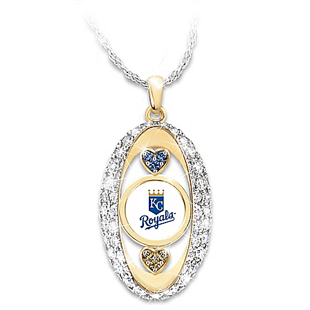 For The Love Of The Game Kansas City Royals Pendant Necklace
