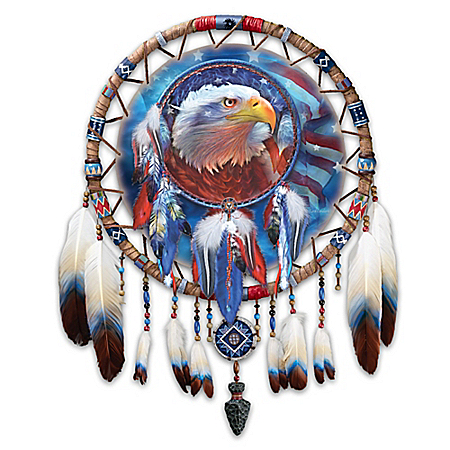 Spirit Of Freedom Native American-Style Dreamcatcher Wall Decor