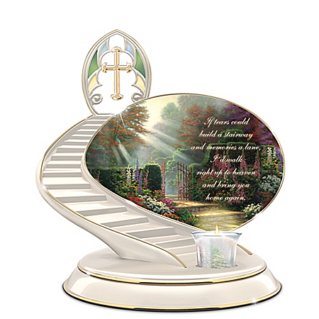 Thomas Kinkade Loving Remembrance Porcelain Candle Holder