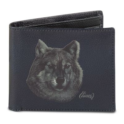 Lone Wolf Mens RFID-Blocking Leather Wallet