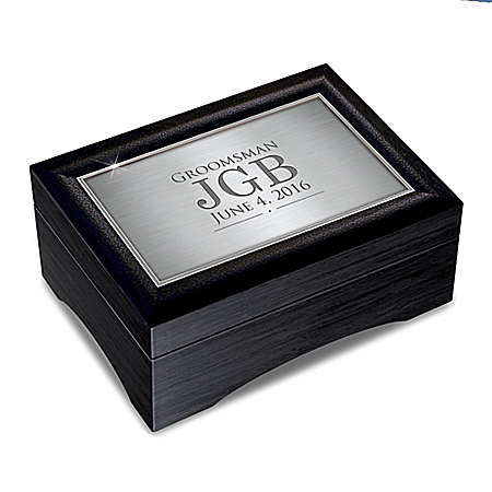 Mens Personalized Valet Keepsake Box