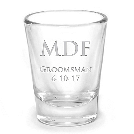 Personalized Wedding Shot Glass