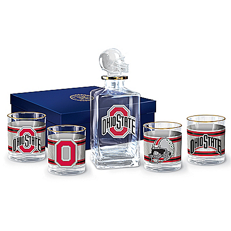 Ohio State University Buckeyes Legacy Glassware Set